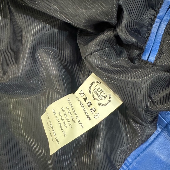 Womens Future Trunks Capsule Corp DB Purple Blue Leather Jacket - LUCA Designs - Picture 12 of 16